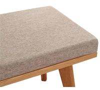 thick bench cushion 78x15x1.2inch Made of cotton and linen fabric and high-density sponge, with anti-slip particles on the bottom and straps on both sides, suitable for kitchens, gardens, an