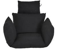 Thick Black Egg ChairSoft Skin Friendly Hanging Basket Swingfor Indoor & Outdoor Use table Replacement for Swing Chairs