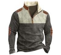 Thick Black Hoody Mens 1/2 Zip Pullover White Shirt Men Long Sleeve Men Fall Sweaters Mens Warm Jackets Winter Hoodies for Men UK Zip up Santa Christmas Jumper Mens Shacket （Green, M