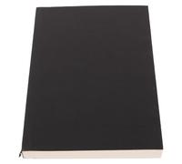 Thick Blank Paper Sketchbook for Students Drawing Journaling Office | Black Kraft Paper Cover, Unlined High Page Count, Lightweight Design for Pencils, Markers and Smooth Note Taking