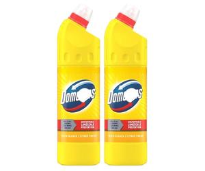Thick Bleach Toilet Cleaner 750ml Citrus Fresh 2 Pack - Unstoppable Strength to Multi Purpose Toilet & Bathroom Cleaner Helps Remove Dirt Stains & Odours for Household Cleaning