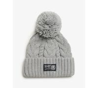 Superdry Chunky Cable Beanie Grey