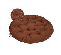 Thick Chair Cushs - Round Swing Pads with Fixing Str for Indoor/Outdoor Use - table Hammock Cush for Egg Chairs (80x80cm Coffee)