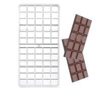 Thick Chocolate Bar Mold - Hard Acrylic Tray for Candy Making, Reusable Dessert Shaping Tool | Clear Mold for Pastry Jelly Sweets, Chocolate Craft Mould for Homemade Confections and Baking Decorations