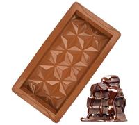 Thick Chocolate Bar Mould - Deep Silicone Baking Moulds, Energy Bar Molds | Protein Bar Mould, Creamy Pudding & Desserts, Thick Silicone Mold