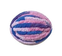 Thick Chunky Chenille Yarn Jumbo Fluffy Arm Knitting Yarn Soft Bulky Tubular Polyester Yarn for Hand Knitting Crochet Blanket Making (Purple Blue)