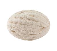 Thick Chunky Yarn Arm Knitting Yarn Jumbo Tubular Yarn Chunky Wool Yarn Fluffy Jumbo Chenille Yarn Chunky Chenille Yarn Puffy Plush Yarn for Hand Knitting or Arm Knitting - Beige