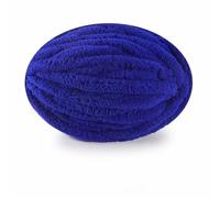 Thick Chunky Yarn Arm Knitting Yarn Jumbo Tubular Yarn Chunky Wool Yarn Fluffy Jumbo Chenille Yarn Chunky Chenille Yarn Puffy Plush Yarn for Hand Knitting or Arm Knitting - Royal Blue