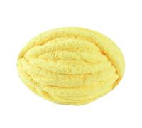 Thick Chunky Yarn Arm Knitting Yarn Jumbo Tubular Yarn Chunky Wool Yarn Fluffy Jumbo Chenille Yarn Chunky Chenille Yarn Puffy Plush Yarn for Hand Knitting or Arm Knitting - Yellow