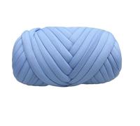 Thick Chunky Yarn Hand Knitting Spin Coarse Thread DIY Pet Nest Thick Chunky Yarn Cotton Wool Tube Crochet for Rug(250g Sky Blue)