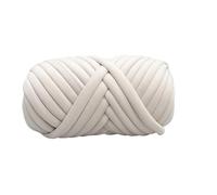 Thick Chunky Yarn Hand Knitting Spin Coarse Thread DIY Pet Nest Thick Chunky Yarn Cotton Wool Tube Crochet for Knit(250g Beige)