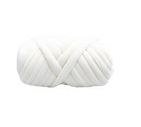 Thick Chunky Yarn Hand Knitting Spin Coarse Thread DIY Pet Nest Thick Chunky Yarn Cotton Wool Tube Crochet for Rug(250g White)
