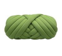 Thick Chunky Yarn Hand Knitting Spin Coarse Thread DIY Pet Nest Thick Chunky Yarn Cotton Wool Tube Crochet for Knit(250g Green)
