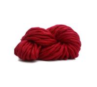 Thick Chunky Yarn Super Thick Felt Wool Roving Yarn Cheap Chunky DIY Knitting Blanket Spin for Knit(Wine Red)