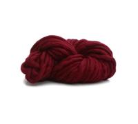 Thick Chunky Yarn Super Thick Felt Wool Roving Yarn Cheap Chunky DIY Knitting Blanket Spin for Knit(Dark red)