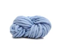 Thick Chunky Yarn Super Thick Felt Wool Roving Yarn Cheap Chunky DIY Knitting Blanket Spin for Knit(Light Blue)