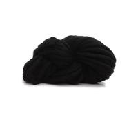 Thick Chunky Yarn Super Thick Felt Wool Roving Yarn Cheap Chunky DIY Knitting Blanket Spin for Knit(Black)