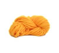 Thick Chunky Yarn Super Thick Felt Wool Roving Yarn Cheap Chunky DIY Knitting Blanket Spin for Rug(Gold)