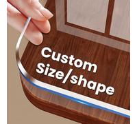 Thick Clear PVC Table Protector Mat - Custom Cut to Size, Scratch & Heat Resistant Waterproof Cover for Kitchen Islands, Desks, Countertops & Glass Surfaces