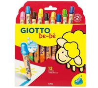 Thick Colored Pencils 12 Colors Bebe Giotto-1 Top Quality