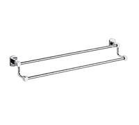Thick Copper Towel Rack for Bathroom - Square Base Single & Double Pole Towel BarStoragefor Bath Towels 60cm Modern Design