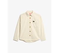 Thick corduroy overshirt for women Superdry Beige XS