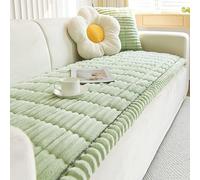 Thick Corduroy Sofa Cover 1 2 3 4 Seater, Dog Sofas Protector Non-Slip Couch Cushions Washable Suitable For Dog Pet Living Room Furniture Protector(Green,70x150cm)