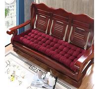 Thick Cotton Bench Cushion 140x40cm for 2 3 Seater Sofa 8cm High Floor Cushion for Home & Garden Indoor Outdoor Use Red Color Comfortable Seating