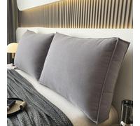 Thick Couch Back Cushions Pillows, Sofa Back Cushions Headboard with Removable Cover Sofa Waist Cushion Reading Pillow Lumbar Support Pillow,F,80 * 50cm
