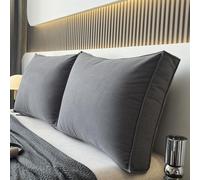 Thick Couch Back Cushions Pillows, Sofa Back Cushions Headboard with Removable Cover Sofa Waist Cushion Reading Pillow Lumbar Support Pillow,D,80 * 50cm