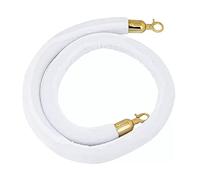 Thick Crowd Control Stanchion Barrier Rope with Gold Hooks, Indoor Soft Hanging Rope Line Dividers Barriers, for VIP/Hotel Event Entry