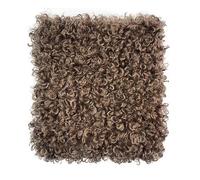 Thick Curly Faux Fur Fabric Sherpa Fleece Fabric for Lambskin Thermal Lined Material Sewing DIY Craft Material Blanket Hat Coats(Size:1.5 * 1m,Color:Coffee)