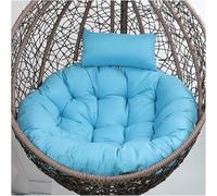 Thick Dark Grey Egg Chair Cushion for Indoor & Outdoor Swing Seats Rattan Hanging Basket Cushion for Patio Garden 110CM - Comfort & Style Upgrade
