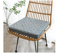 Thick Dining Chair Cushions Set of 1/2/4 Non-Slip Pure Cotton Seat Pads Removable & Washable Solid Color Chair Cushions (Gray) - Comfort & Style for Home Decor