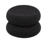 Thick Earpads, Headphones Earpads Protein Leather Foam Ear Cushions, Headset Ear Pads Spare Replacement Parts, Thickness for Improved Comfort and Noise Isolation(Black)