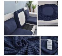Thick Elastic Sofa Cover - Solid Color Removable Couch Protector Slipcover