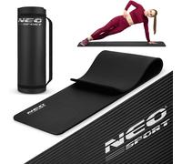 Thick exercise mat 183 x 60 cm Neo-Sport - 192300 black