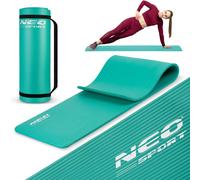 Thick exercise mat 183 x 60 cm Neo-Sport - 192301 turquoise