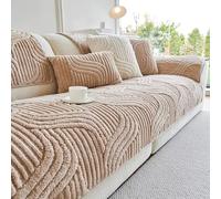 Thick Faux Rabbit Fur Sofa Covers Warm Soft Shaggy Sofa Slipcovers Fluffy Plush Couch Covers Non Slip Winter Furniture Protector