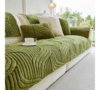 Thick Faux Rabbit Fur Sofa Covers Warm Soft Shaggy Sofa Slipcovers Fluffy Plush Couch Covers Non Slip Winter Furniture Protector
