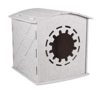 Thick Felt Cat House for Indoor,Insulation Warm Cozy Cat Bed Cave with a Soothing Scratch Entry,Scratch Resistant Cats Hideaway for Winter Small Pet,40x37x40cm