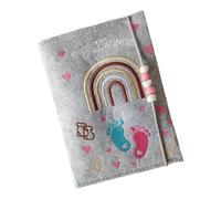 Thick Felt Pregnancy Certificate Case Comes Check Images Organiser Pocket for Hospital and Insurance Document Birth Certificate Holder