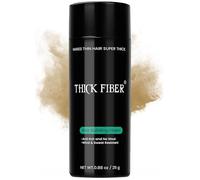 THICK FIBER Hair Building Fibres (Pack of 1, MEDIUM BLONDE) Hair Fibres for Thinning Hair | Hair Powder for Thin Hair 25g Bottle | Make Hair Look Thicker in Seconds with hair filler | for Women & Men