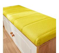 Thick Foam AntiSlip Bench Cush with Removable Cover for Indoor Use - Perfect for Dining Kitchen and Terrace (Yellow 100x45cm39x18in)