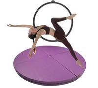 Thick Foldable Crash Mat for Pole Dancing & Aerial Hoops, Safety Foam Pad for Home, Gym, Studio Use
