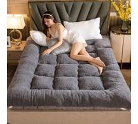 Thick Futon Floor Mattress, Plush Japanese Folding Roll-Up Mattress - Portable Camping Sleeping Pad & Convertible Sofa Bed | Single/Double Options