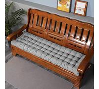 Thick Garden Bench Cushion for 2/3 Seater 8cm High-Density Rectangular Outdoor Seat Pad Grey Ideal for Patio Swing and Terrace (80 x 40 cm)
