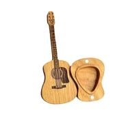 Thick Guitar Pick,Cool Guitar Accessories - Plectrums For Acoustic Guitar, Guitar Pick Box, Wooden Guitar Picks Box For Guitar Lovers