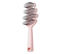 Thick Hair Brush - 21x6x3.5cm Detangles Coarse Knotty Tangles Smoothly, Curved Paddle Base Head, 40g Ultra Light Weight, Flexible Form For Wet Showering Bedtime Routines