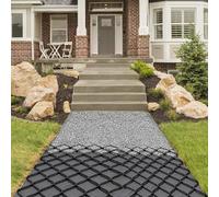 Thick Honeycomb Gravel Grid for Parking, Driveways & Gardens - Permeable Ground Grid for Hangars, Sloped Paths (1x6m/3.2x19.7ft) - Durable & Foldable